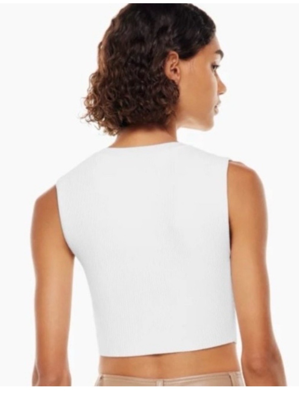 Aritzia Babaton Sculpt Knit Cropped Tank - Picture 2 of 6